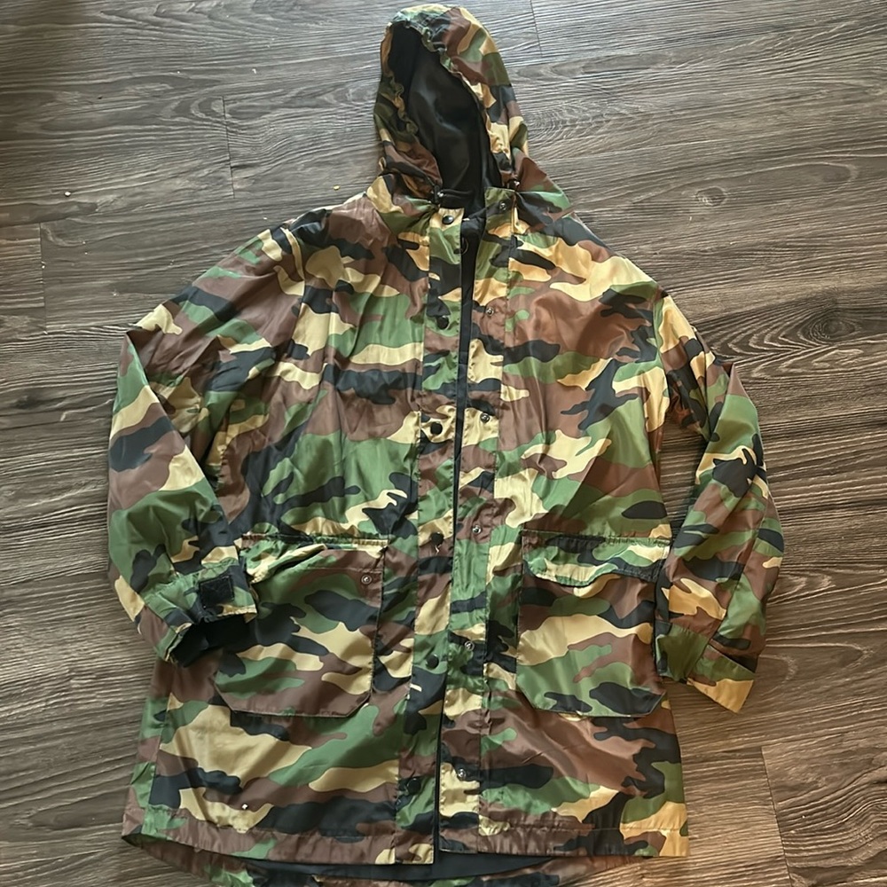 Forever 21 Camo Hooded Jacket - Size Medium